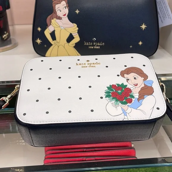 Disney X Kate Spade Beauty Mini Camera Crossbody Bag Cream Multi
 NWT - Picture 8 of 16